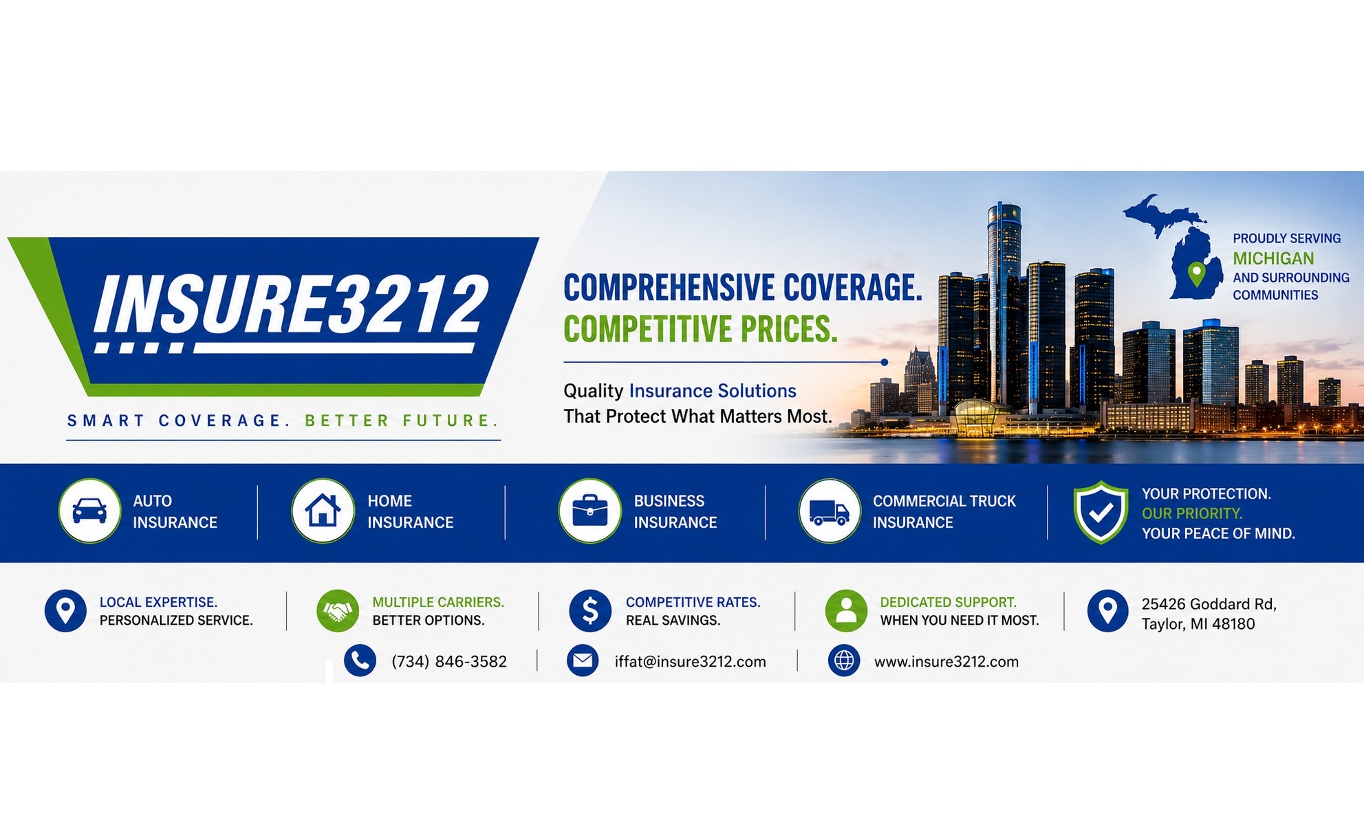 Insure3212 — comprehensive coverage for auto, home, business, and commercial truck insurance